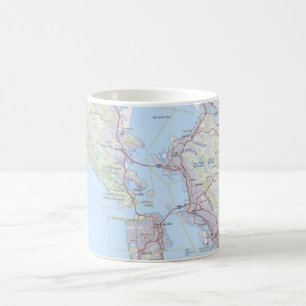 San Francisco & the Bay Area Map Coffee Mug