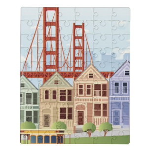 San Francisco   The Painted Ladies Jigsaw Puzzle