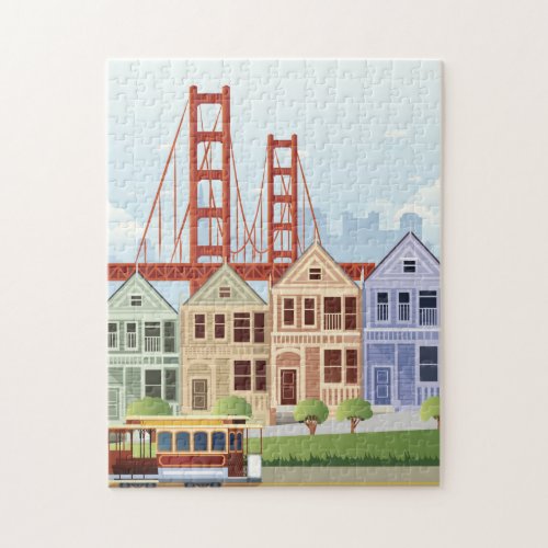 San Francisco  The Painted Ladies Jigsaw Puzzle