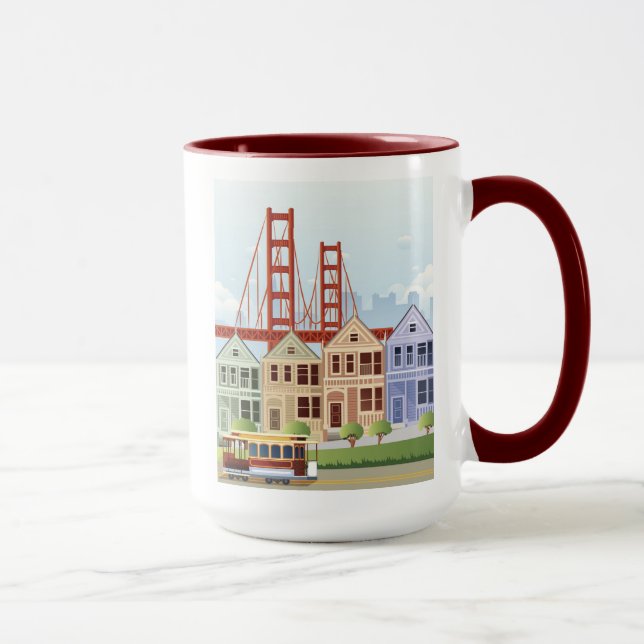 San Francisco | The Painted Ladies Mug (Right)