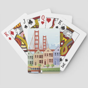 San Francisco The Painted Ladies Poker Cards
