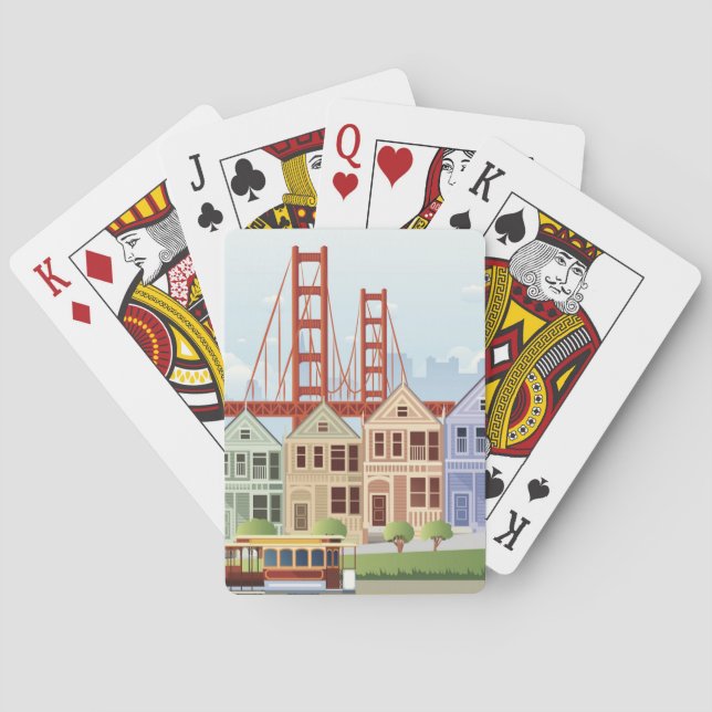 San Francisco | The Painted Ladies Poker Cards (Back)