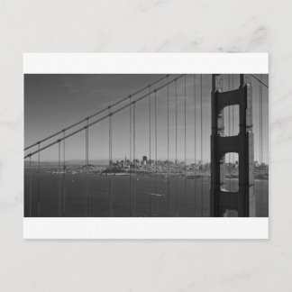 San Francisco through Golden gate Bridge Postcard