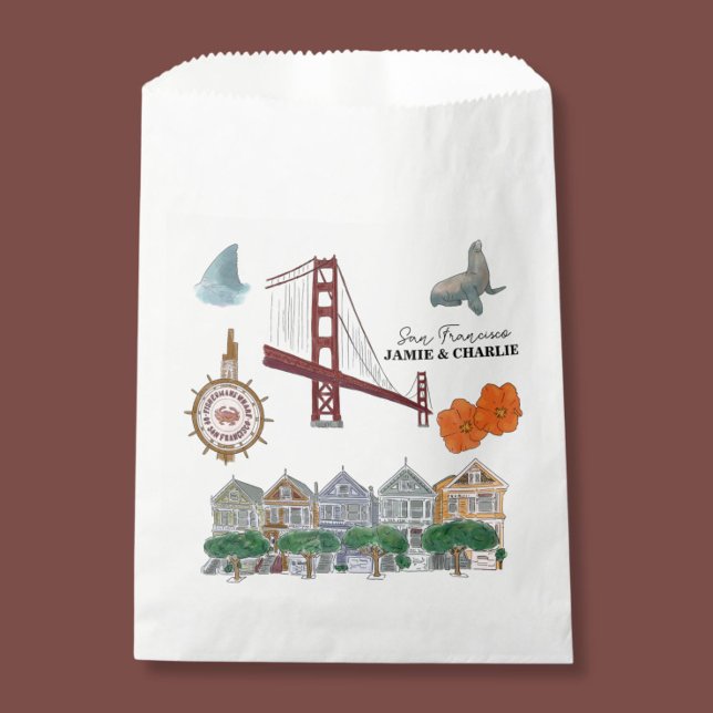 San Francisco Tote Welcome Wedding  Favor Bag (Creator Uploaded)