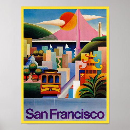 San Francisco Travel Poster