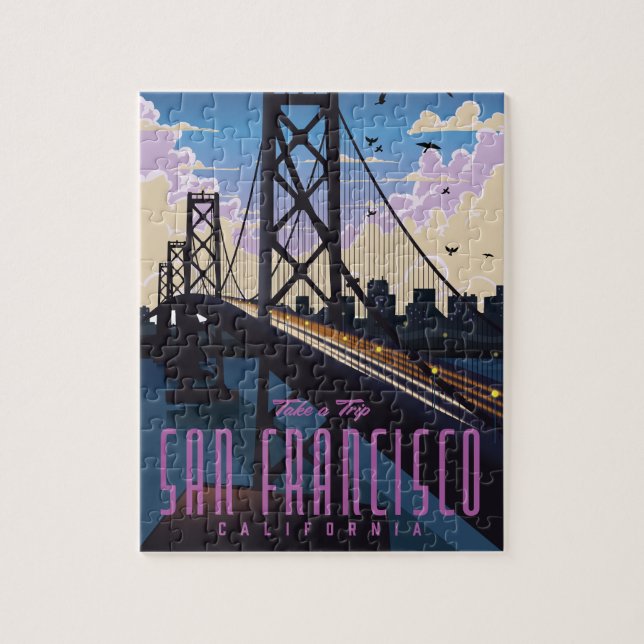 San Francisco Travel poster Jigsaw Puzzle (Vertical)