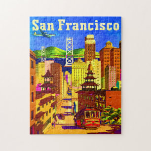 San Francisco Travel Poster Jigsaw Puzzle