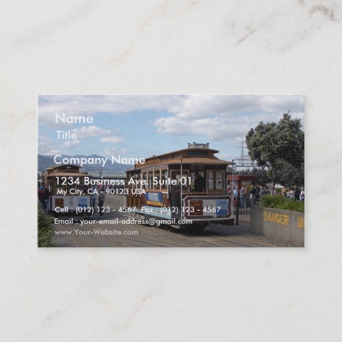 San Francisco Trolley Cars Business Card Templates