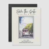 San Francisco Trolley Wedding Save the Date Magnet (Front/Back)