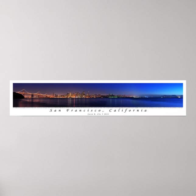 San Francisco Twilight Panorama Poster (Front)