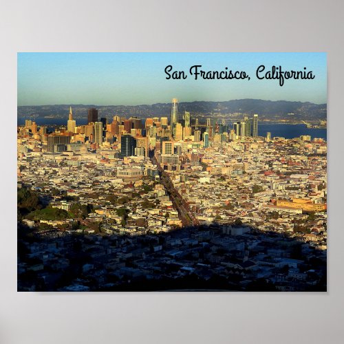 San Francisco Twin Peaks 1 Poster