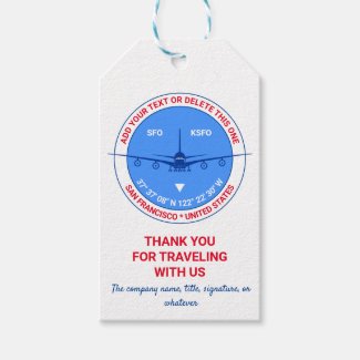 San Francisco, United States, Customizable Travel Gift Tags