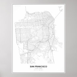 San Francisco, United States Minimalist Map Poster
