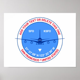 San Francisco, USA, Customizable Charming Poster