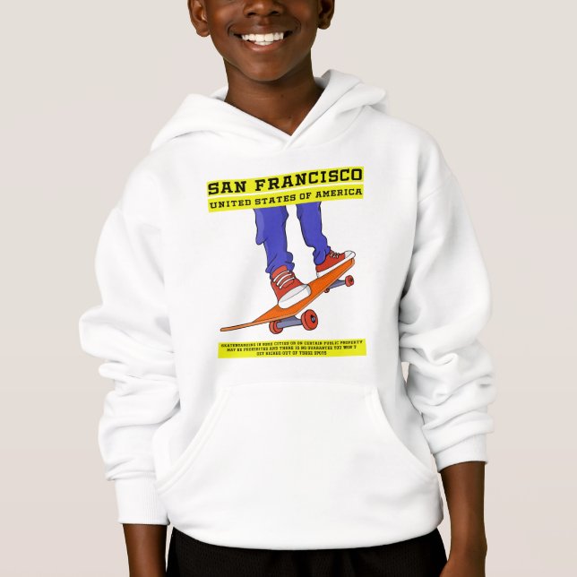 San Francisco, USA Skate Hoodie (Front)