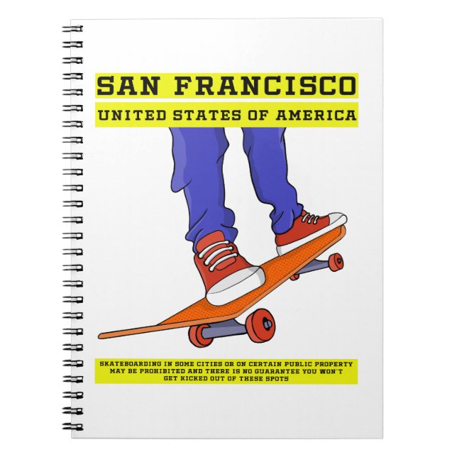 San Francisco, USA Skate Notebook (Front)