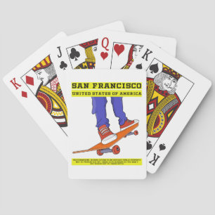 San Francisco, USA Skate Poker Cards