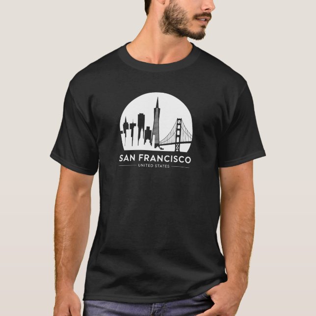 San Francisco USA Skyline T-Shirt (Front)