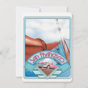 San Francisco, USA, travel poster
