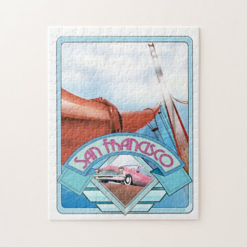 San Francisco USA travel poster Jigsaw Puzzle