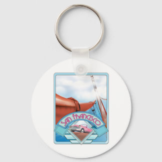 San Francisco, USA, travel poster Keychain