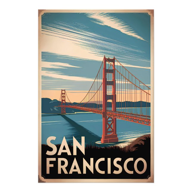 San Francisco USA vintage Photo Print (Front)