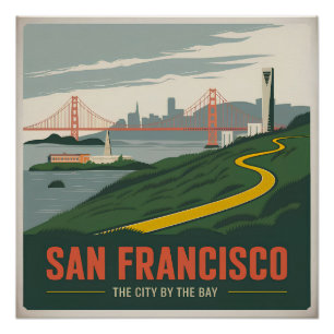 San Francisco USA vintage Poster
