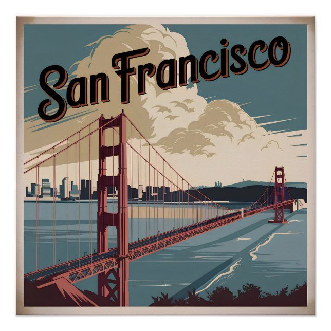 San Francisco USA vintage Poster (Front)