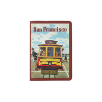 San Francisco USA Vintage Travel passport holder