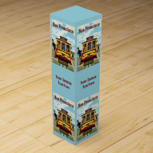 San Francisco USA Vintage Travel wine gift box