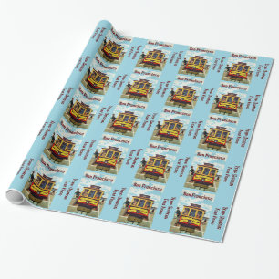 San Francisco USA Vintage Travel wrapping paper