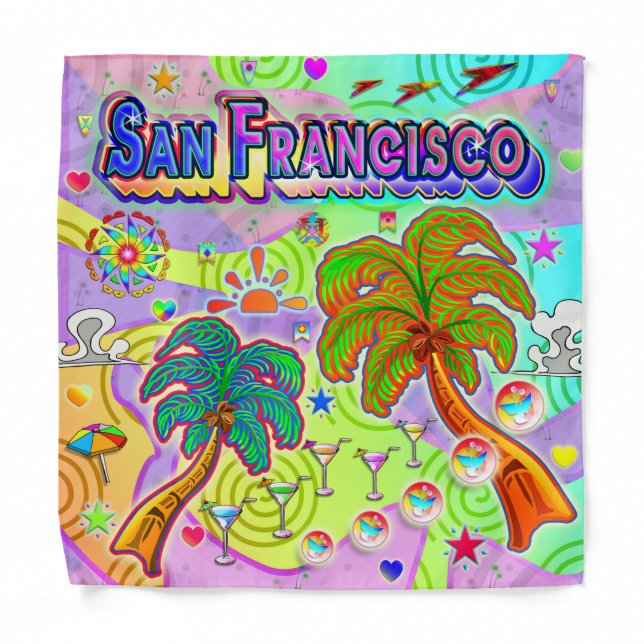 San Francisco Vacation Target Bandana (Front)