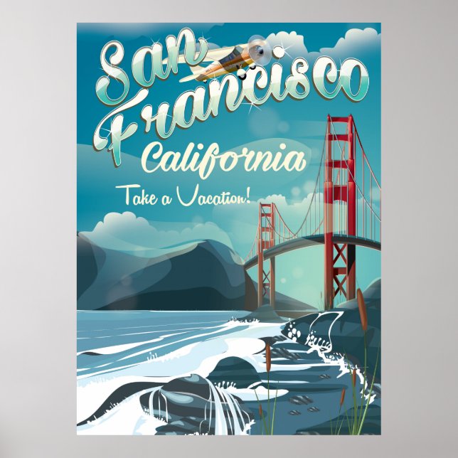 San Francisco Vacation travel poster (Front)