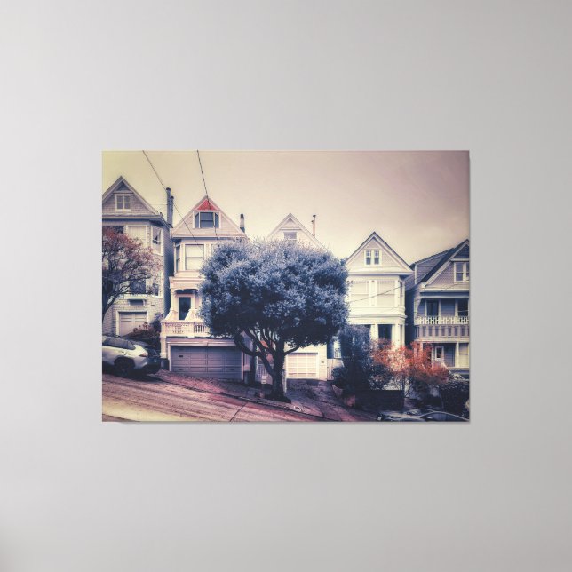 San Francisco Victorian Houses  Canvas Print (Front)