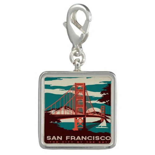 San Francisco Vintage Style Golden Gate Bridge    Charm