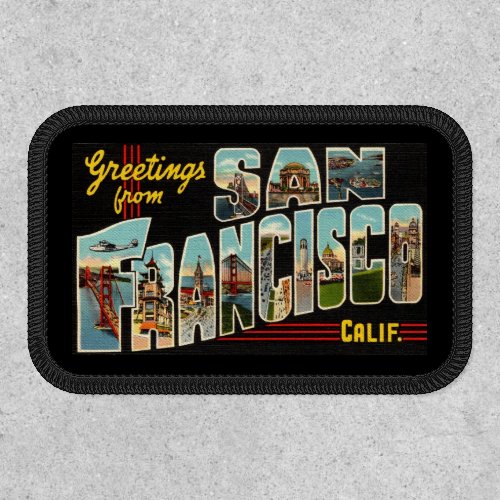 San Francisco Vintage Style Travel  Patch