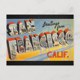San Francisco Vintage Travel Postcard