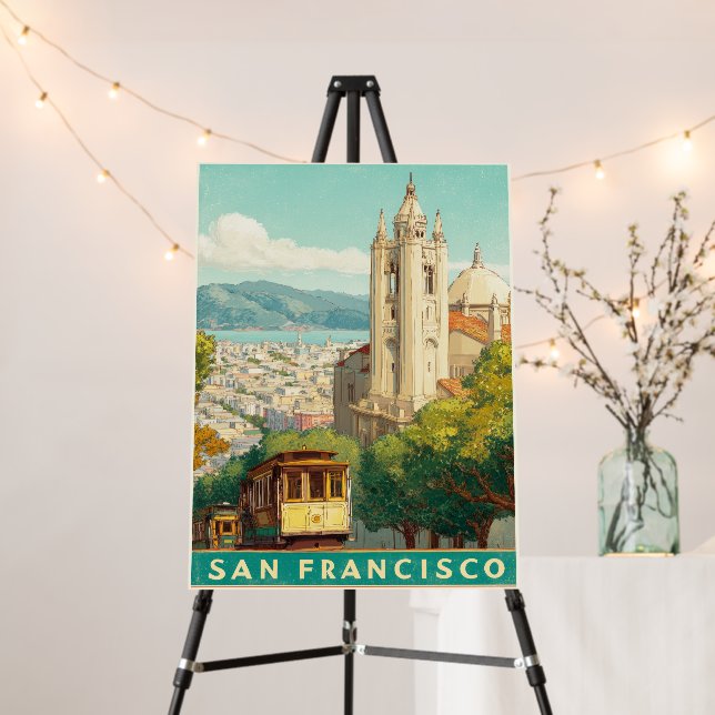 San Francisco Vintage Travel Poster (In Situ (Stand))