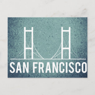 San Francisco Vintage Travel Tourism Add Postcard