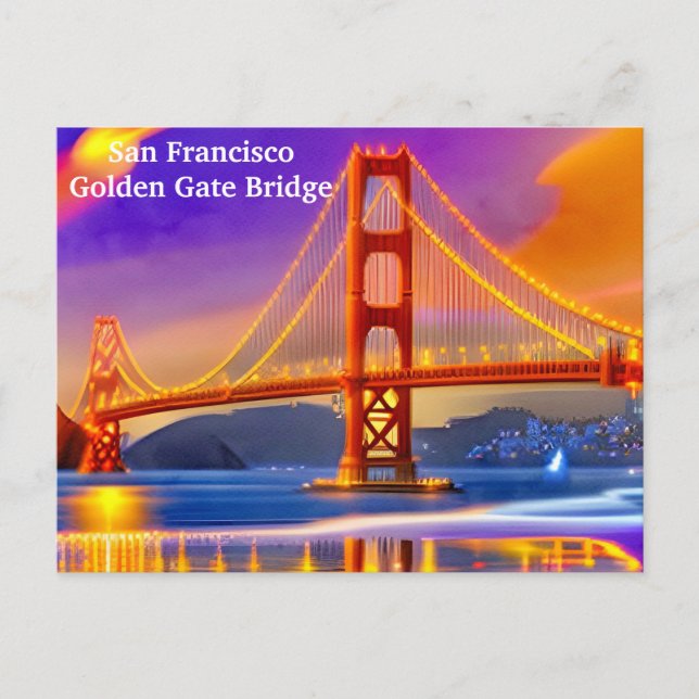 San Francisco Vintage Travel Tourism Add Postcard (Front)