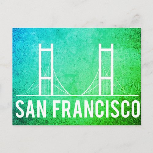 San Francisco Vintage Travel Tourism Add Postcard