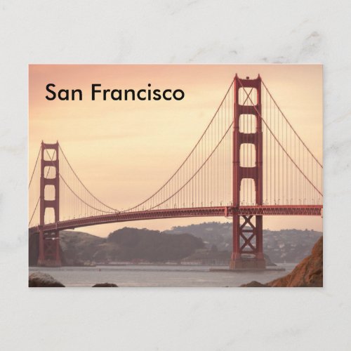 San Francisco Vintage Travel Tourism Add Postcard