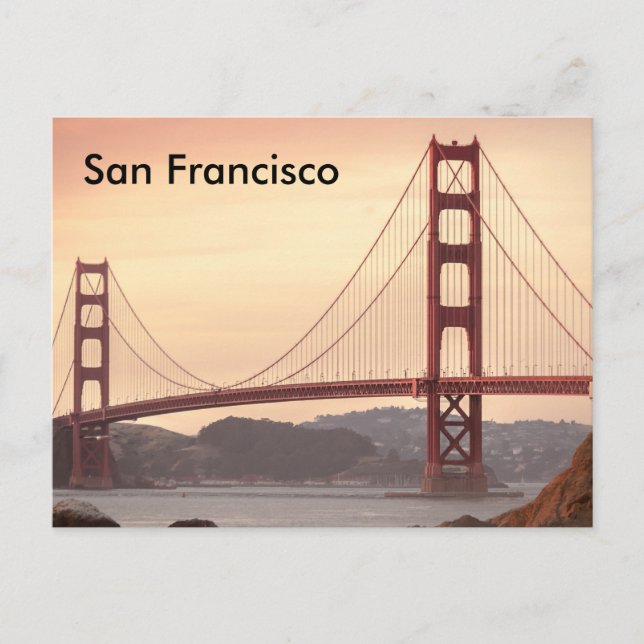 San Francisco Vintage Travel Tourism Add Postcard (Front)