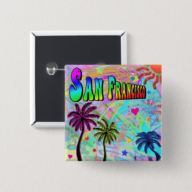 San Francisco Vivid Romance Button (Front & Back)
