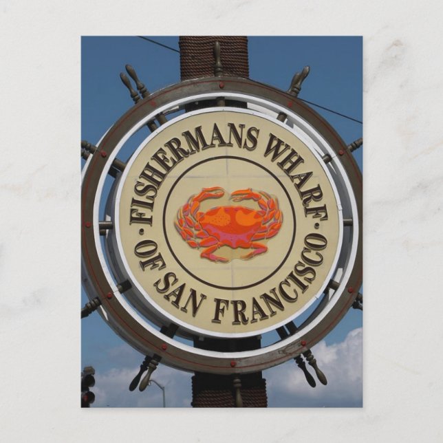 San Francisco Warf Postcard (Front)
