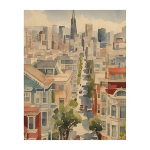 San Francisco watercolor art