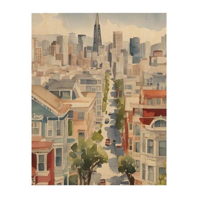 San Francisco watercolor art (Front)