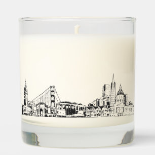 San Francisco Wedding Custom Candle