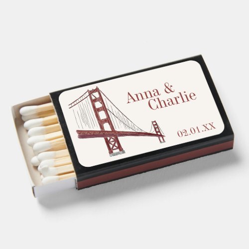 San Francisco wedding  Matchboxes