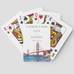 San Francisco Wedding Perfect Pair Favor Poker Cards